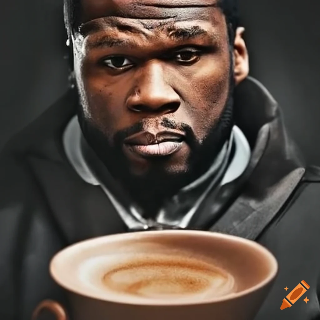 50 Cent paying for coffee on Craiyon