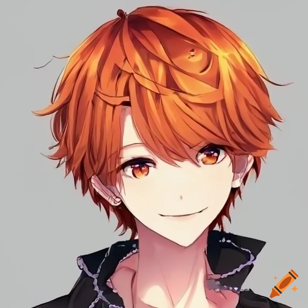 Anime guy with orange hair