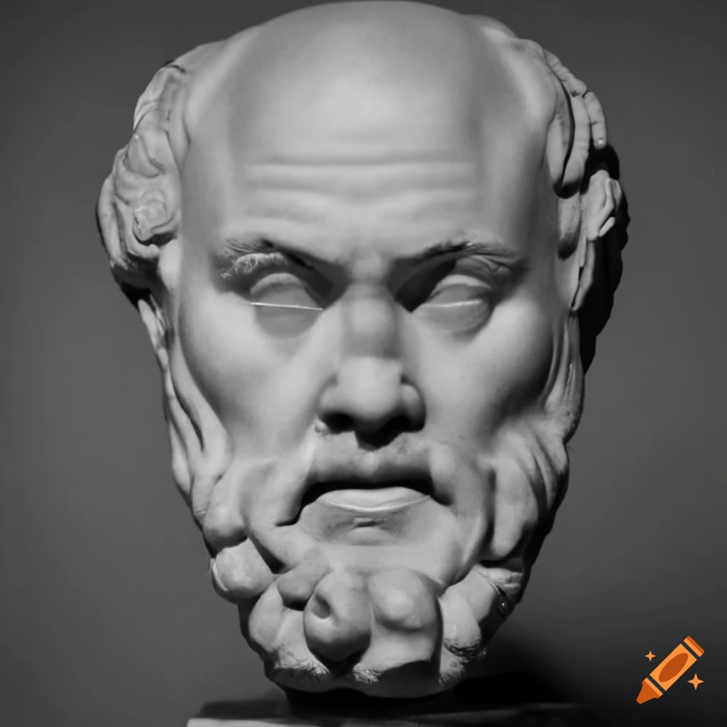 Socrates con ciudad detras