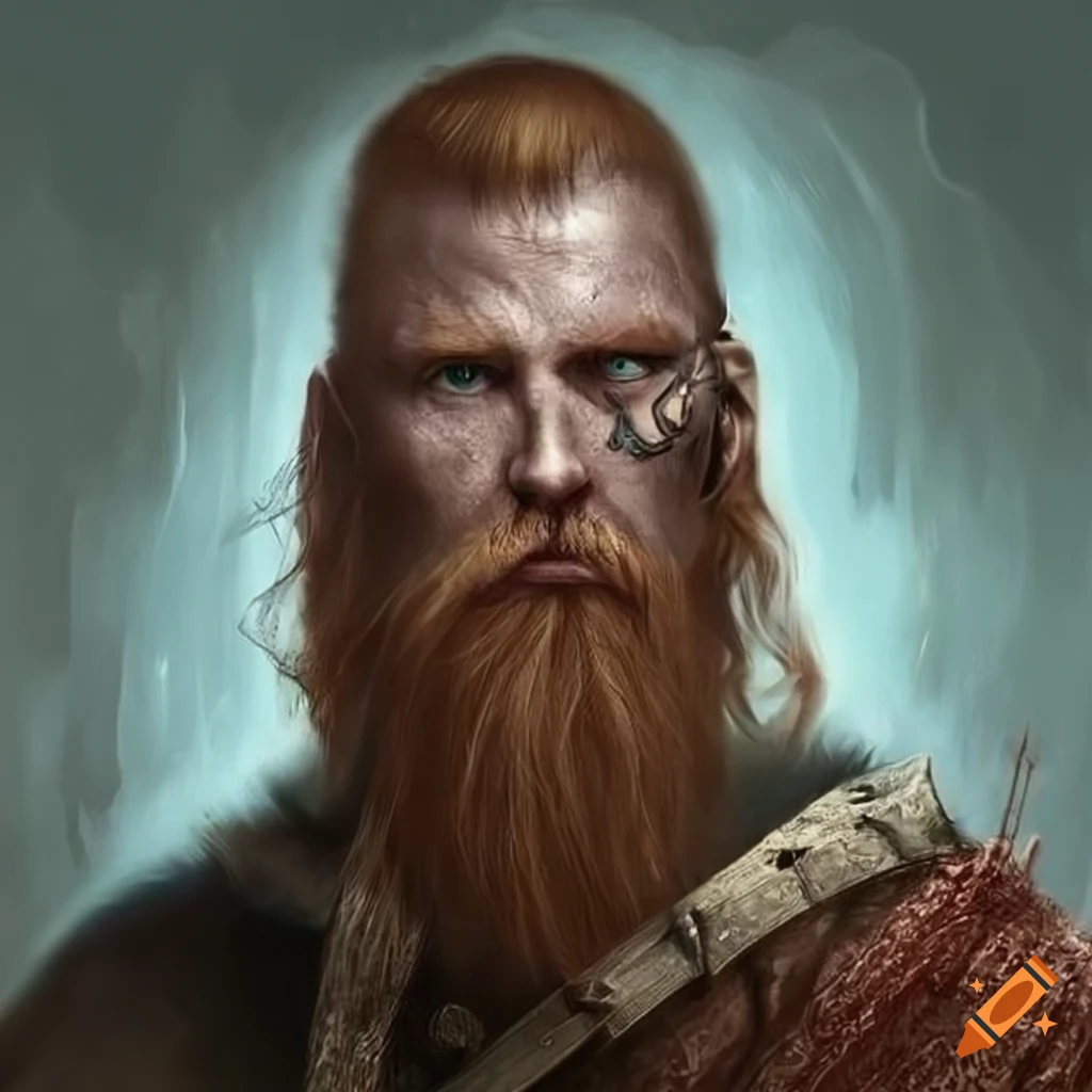 Portrait of a nordic man fantasy