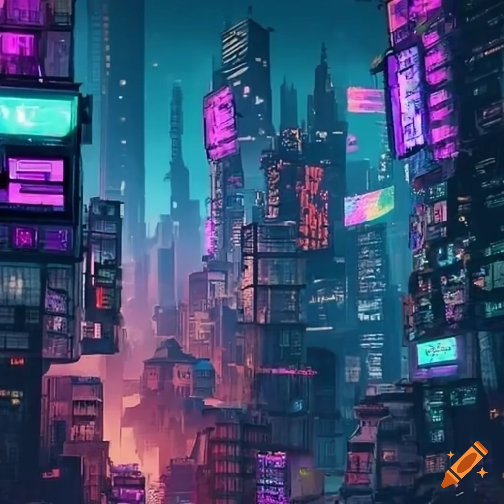 HD wallpaper: cyberpunk, city