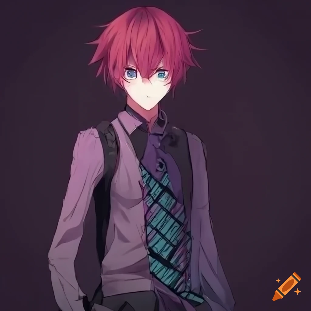 Anime style guy with full body, 4k, vocaloid, music, detailed