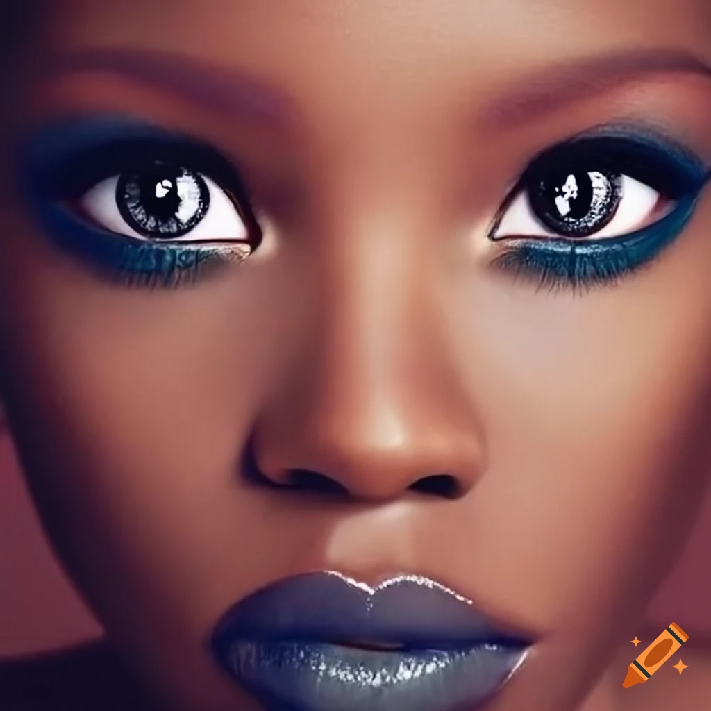 The beauty of Black men or women with blue eyes