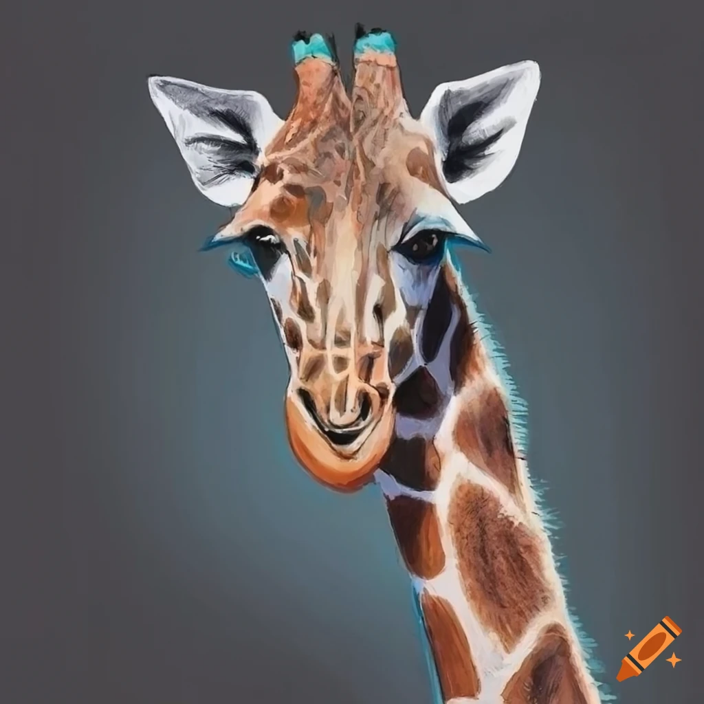 Person Coloring Pencil Drawing A Giraffe Background, Picture Of Giraffes To  Draw, Giraffe, Animal Background Image And Wallpaper for Free Download