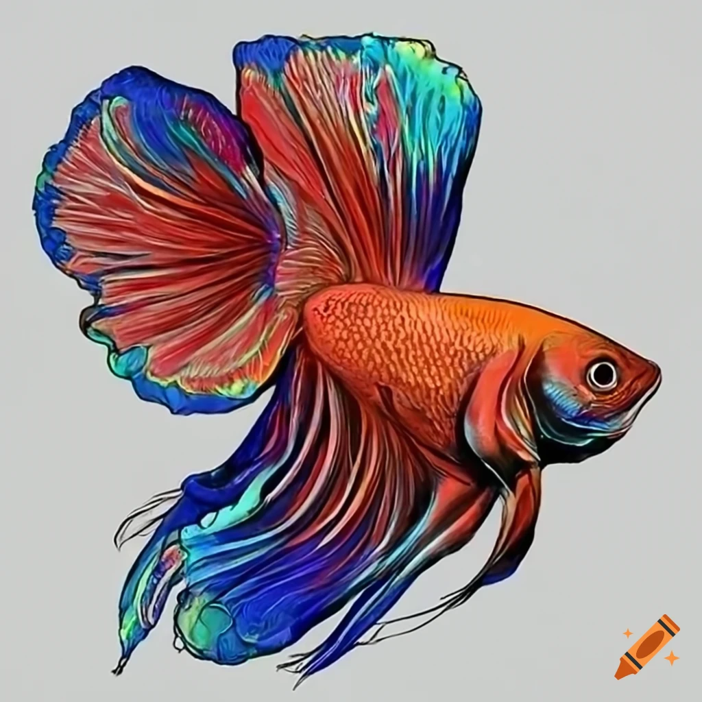 Fighter fish with beatiful colors