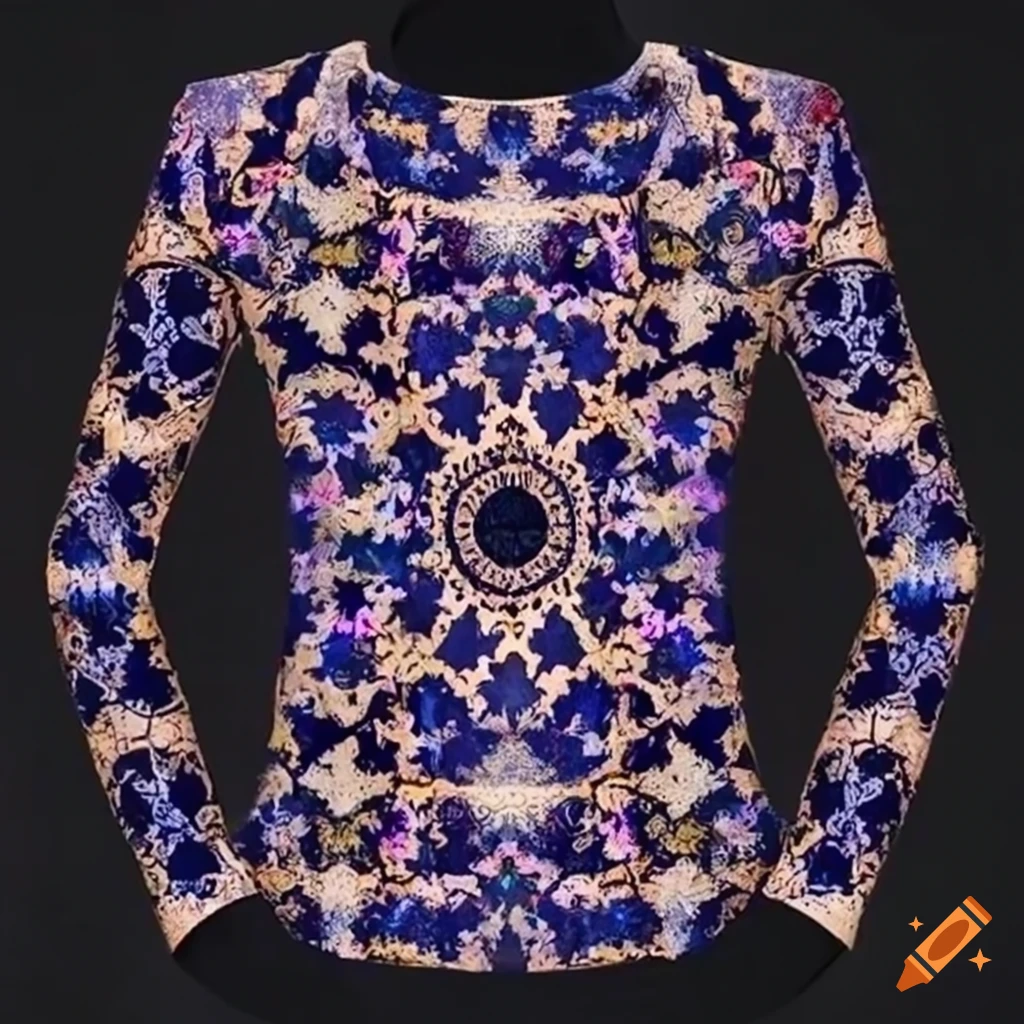 Shirts in unusual patterns, such as cosmic motifs, stars or abstract ...