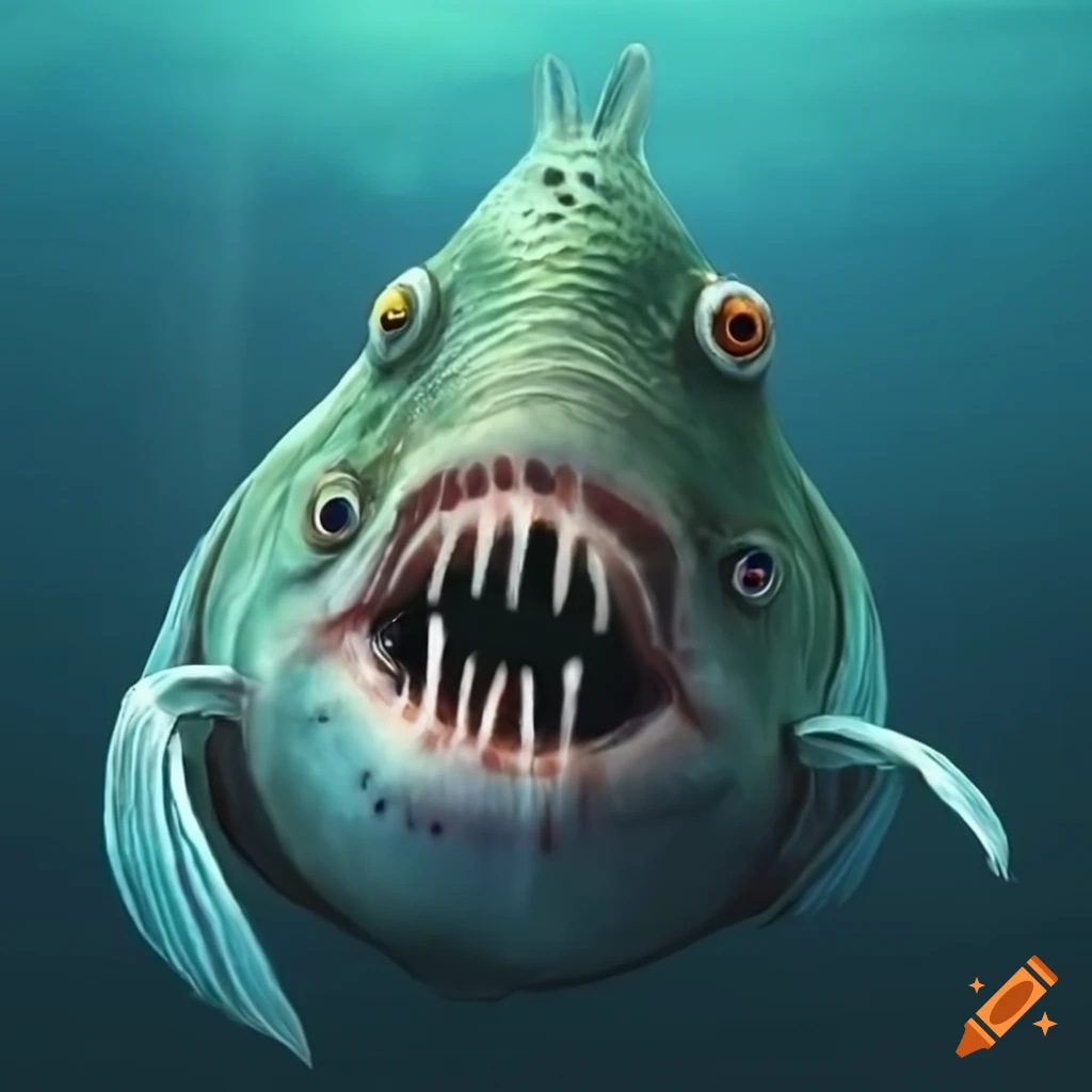 Crazy fish realistic on Craiyon