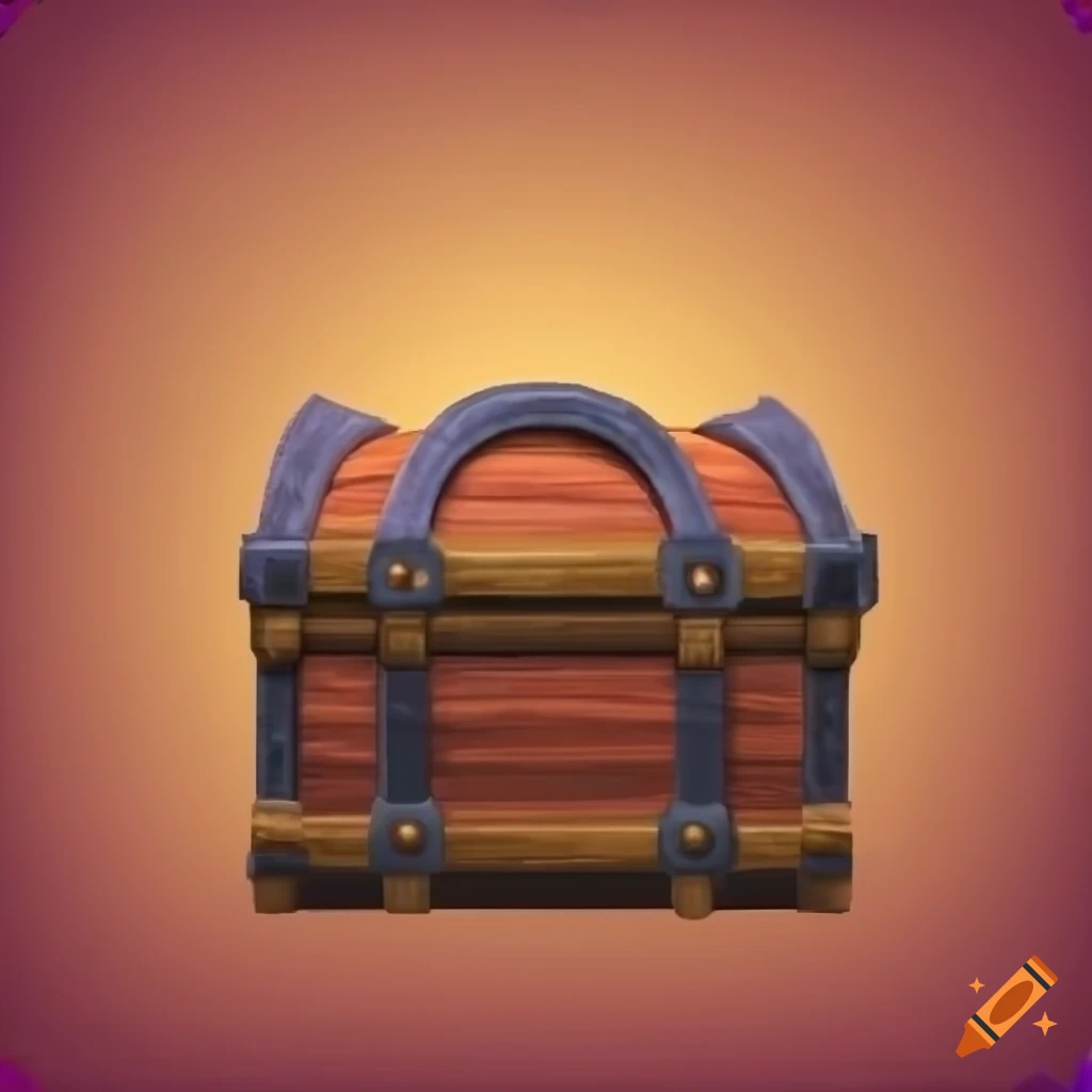 Toon treasure chest texture on Craiyon