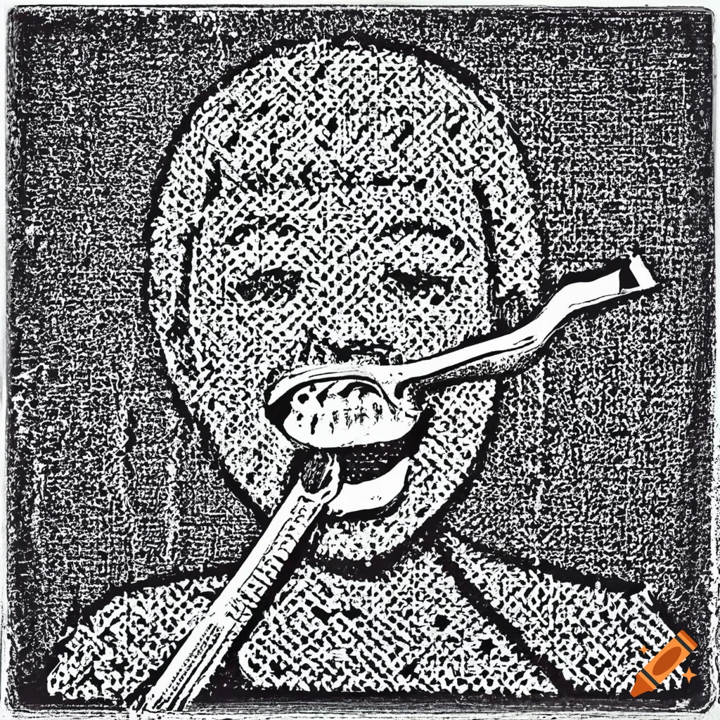 Young man brushing teeth Royalty Free Vector Image