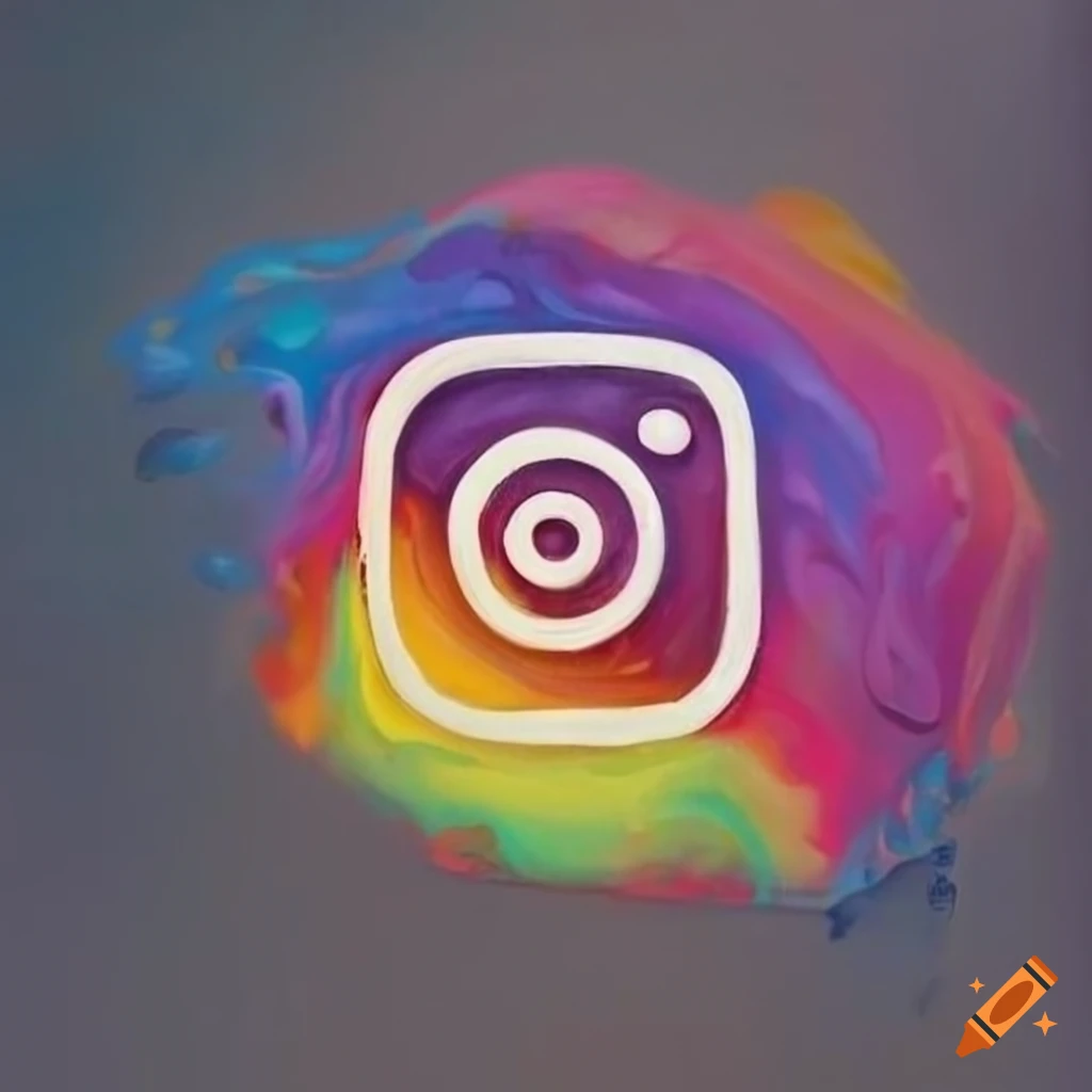 How to draw INSTAGRAM Logo using Microsoft Paint | Drawing Instagram Logo |  Famous Logo Drawing. - YouTube