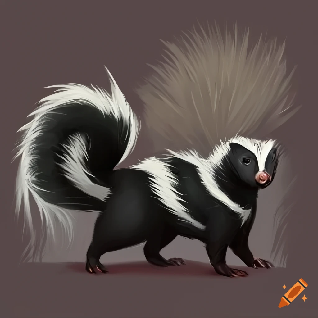draw cute skunks
