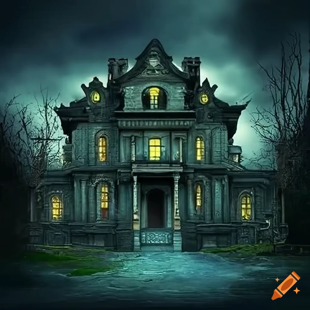 2d 1200px haunted mansion with big front door