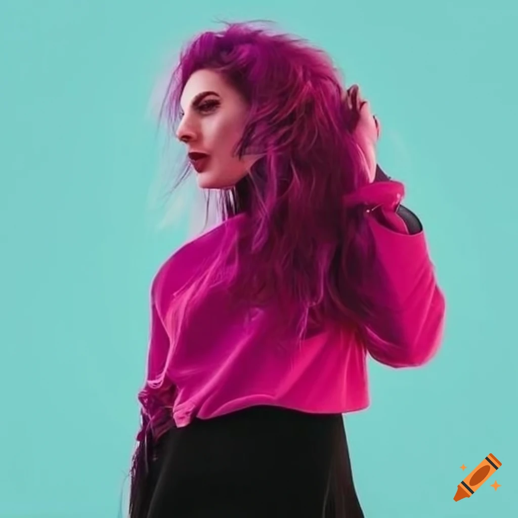 Tall Women With Alternative Style And Likes Pink