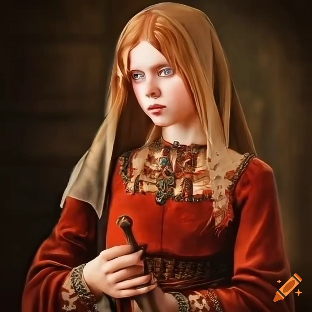 Medieval polish girl on Craiyon