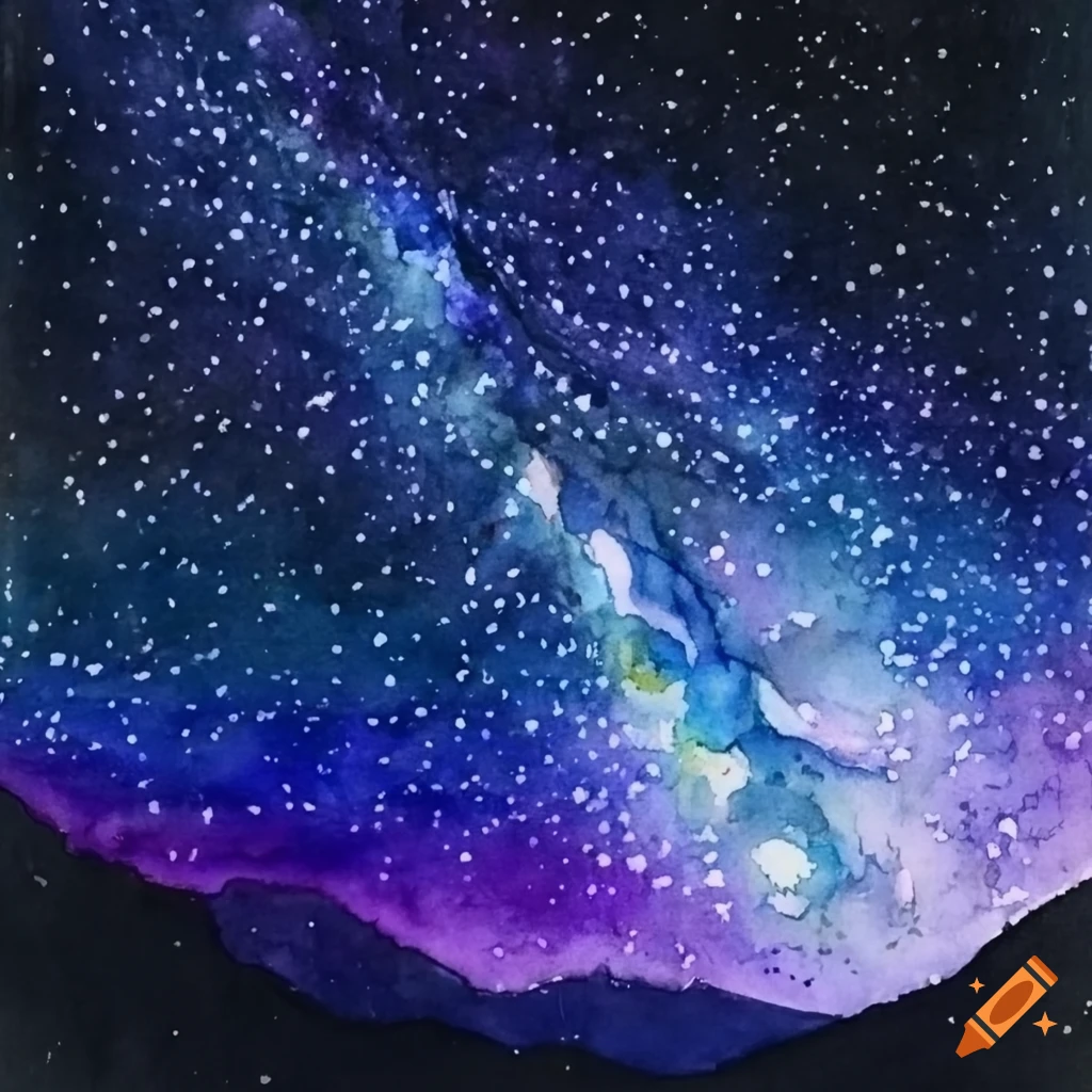 Galaxy Skies in watercolor for beginners Tickets, Sun, Feb 11, 2024 at  12:30 PM