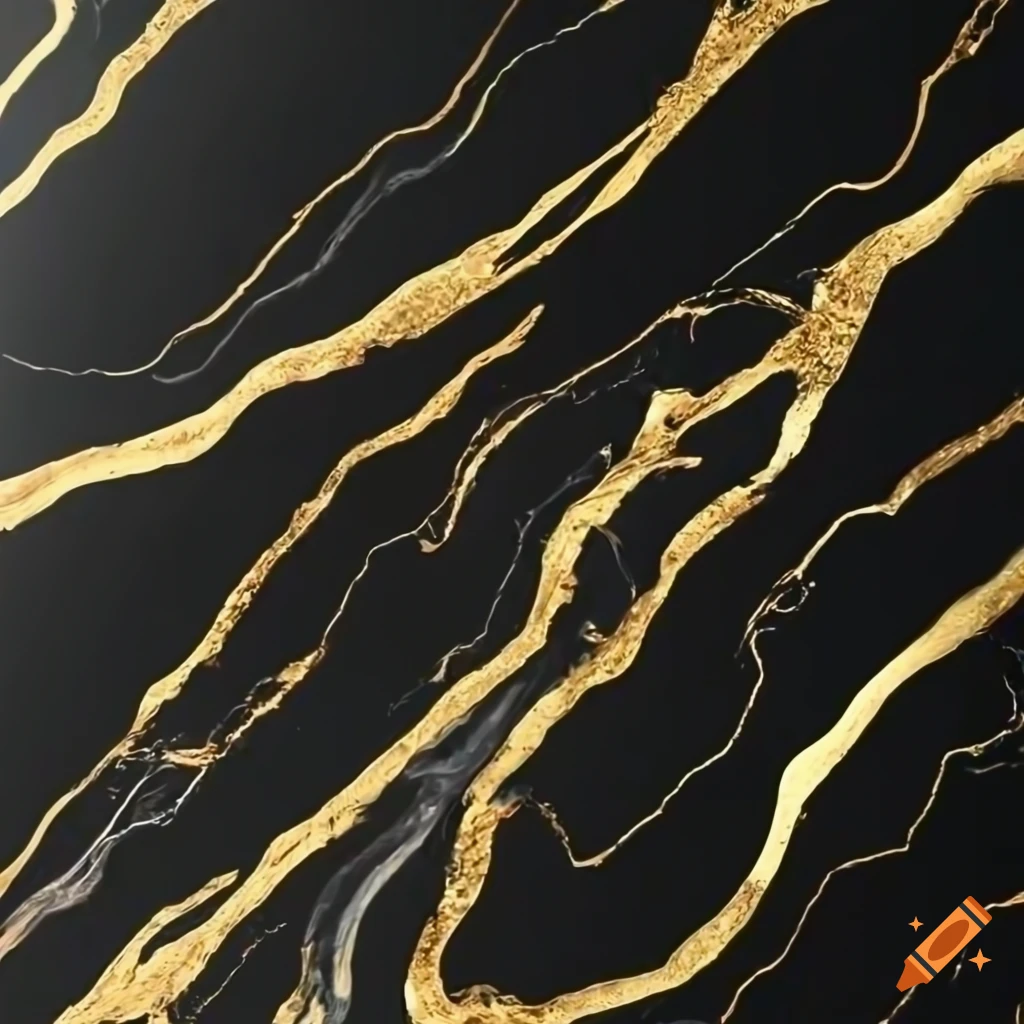 marble texture in black and gold