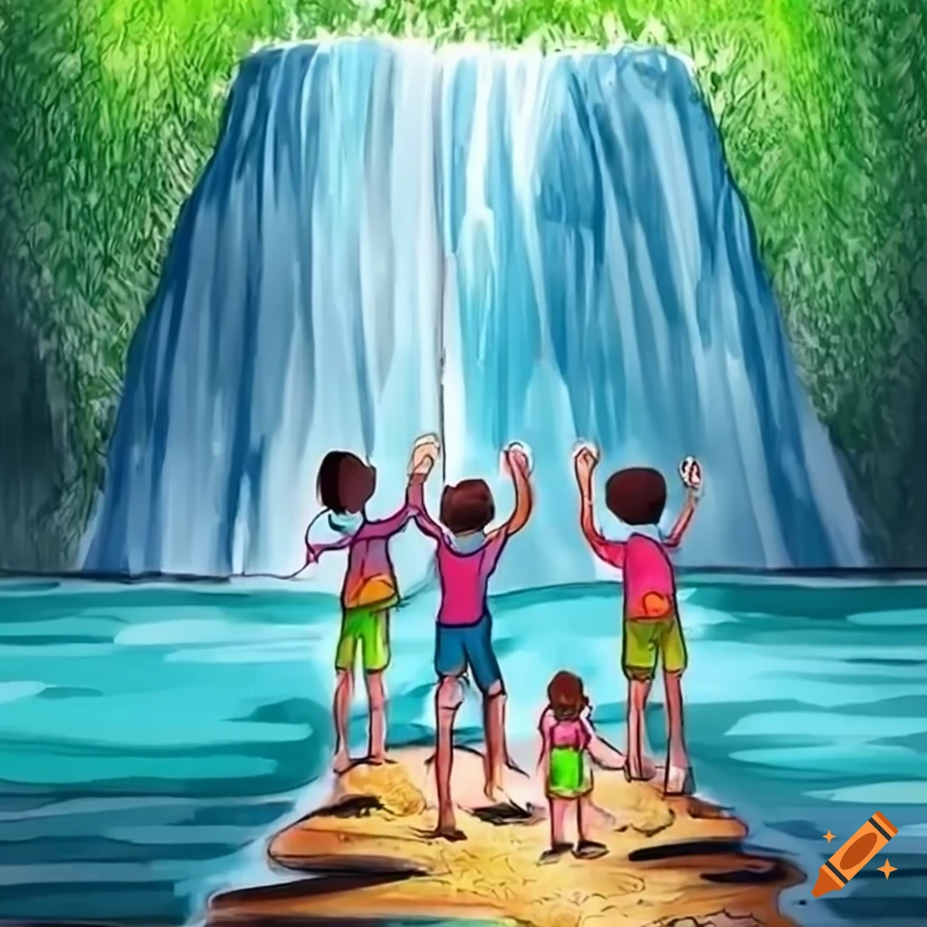 How to Draw Waterfalls for Kids: Rai, Sonia: 9798719128887: Amazon.com:  Books