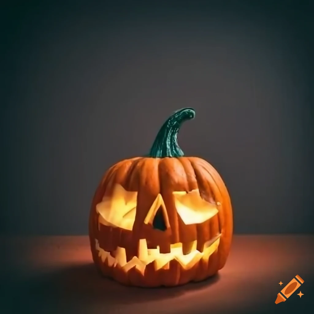 Realistic halloween pumpkins