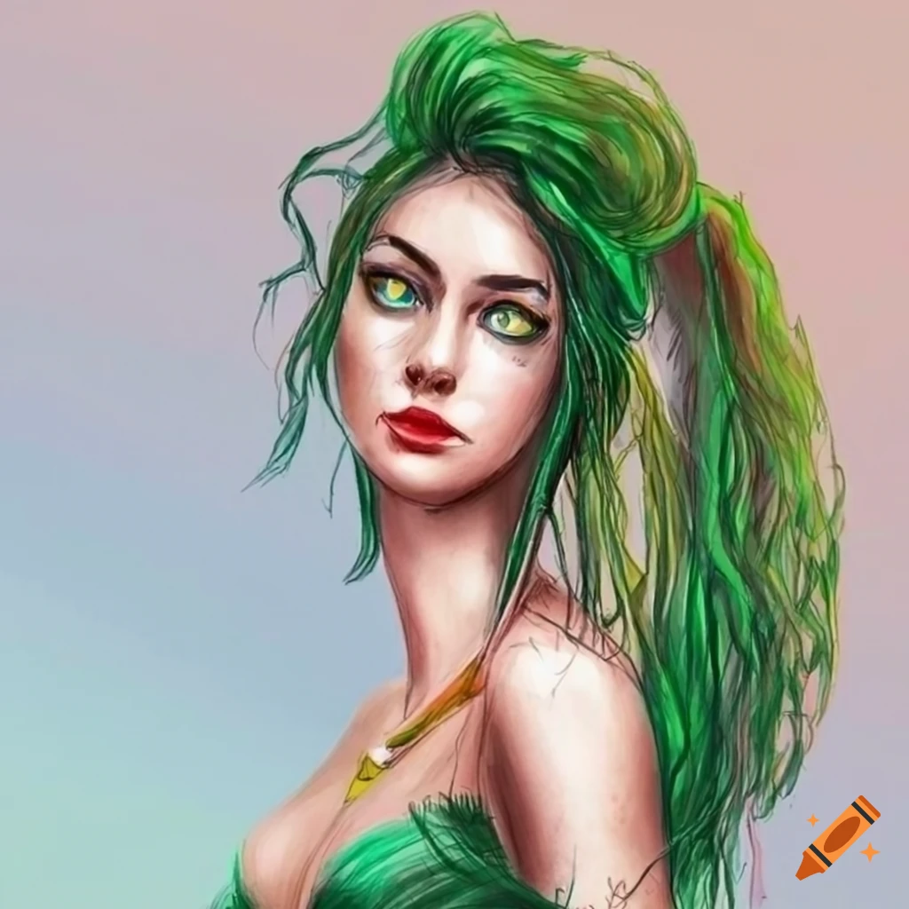 Dessin elfe femme