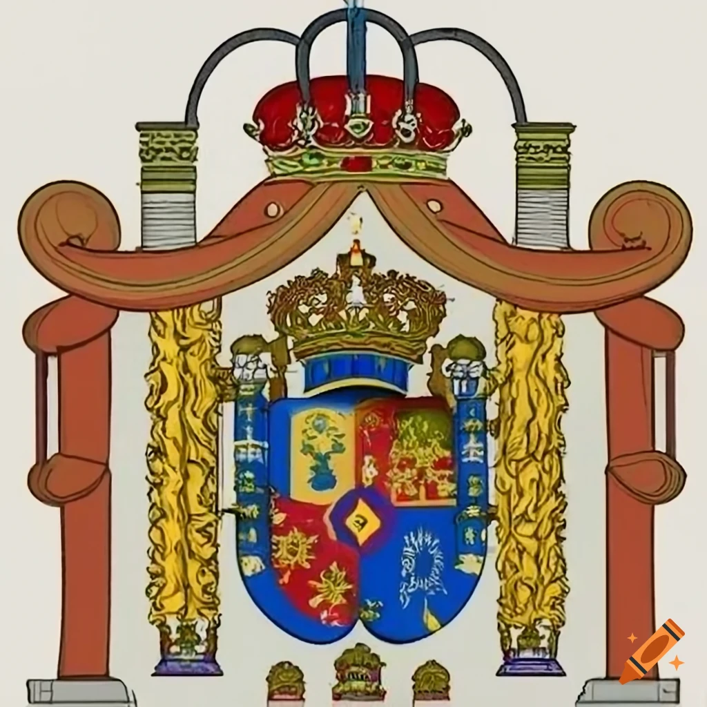 Spanish colonial indigenous elements coat of arms