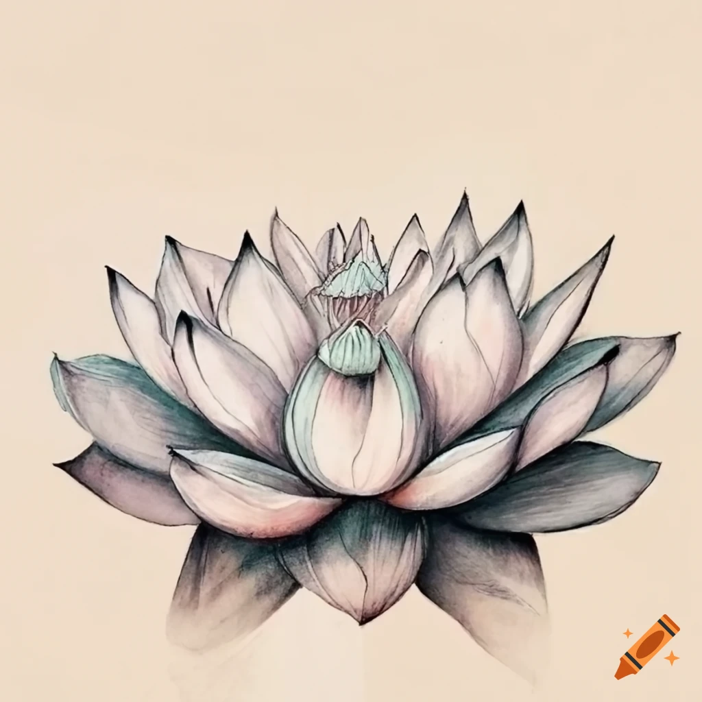 How to Draw Lotus Flower / Pencil Sketch - YouTube-saigonsouth.com.vn