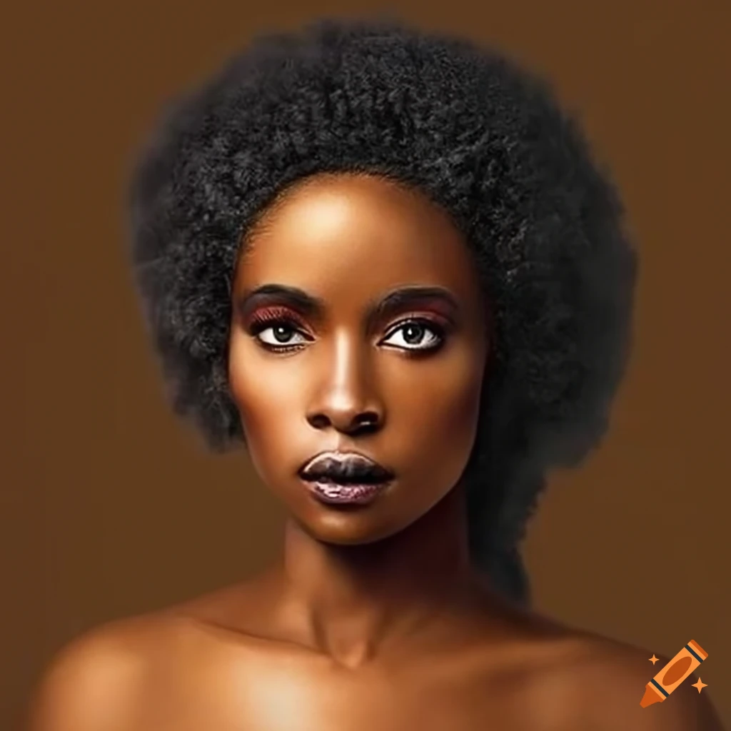 Photo realistic picture of an afro