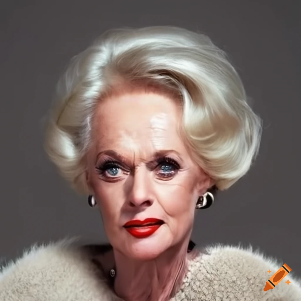 combine tippi hedren and jaime lee curtis. pastiche