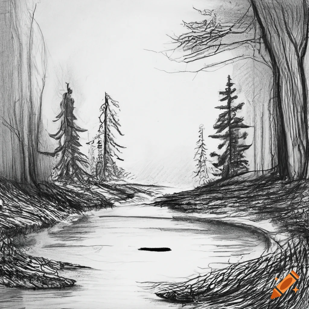 Forest hunt pencil drawing hi-res stock photography and images - Alamy