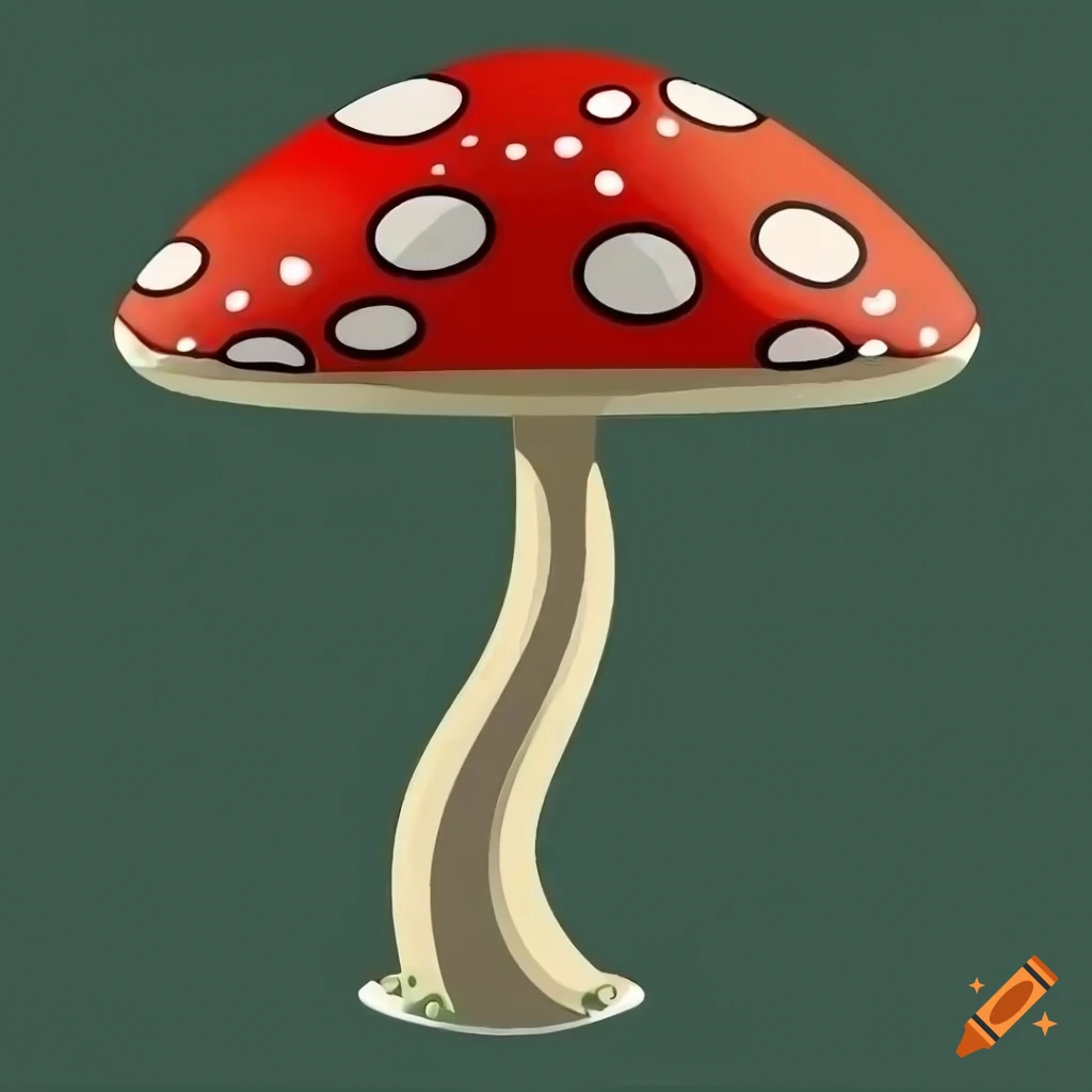 Trippy Anime Mushroom | Black Watercolour | Happy, Cute, Happy, Smiling,  Aesthetic, Manga, Fungus, Fungi, Nature, Japanese, Cartoon, Love, Shroom,  Toadstool, Cottagecore