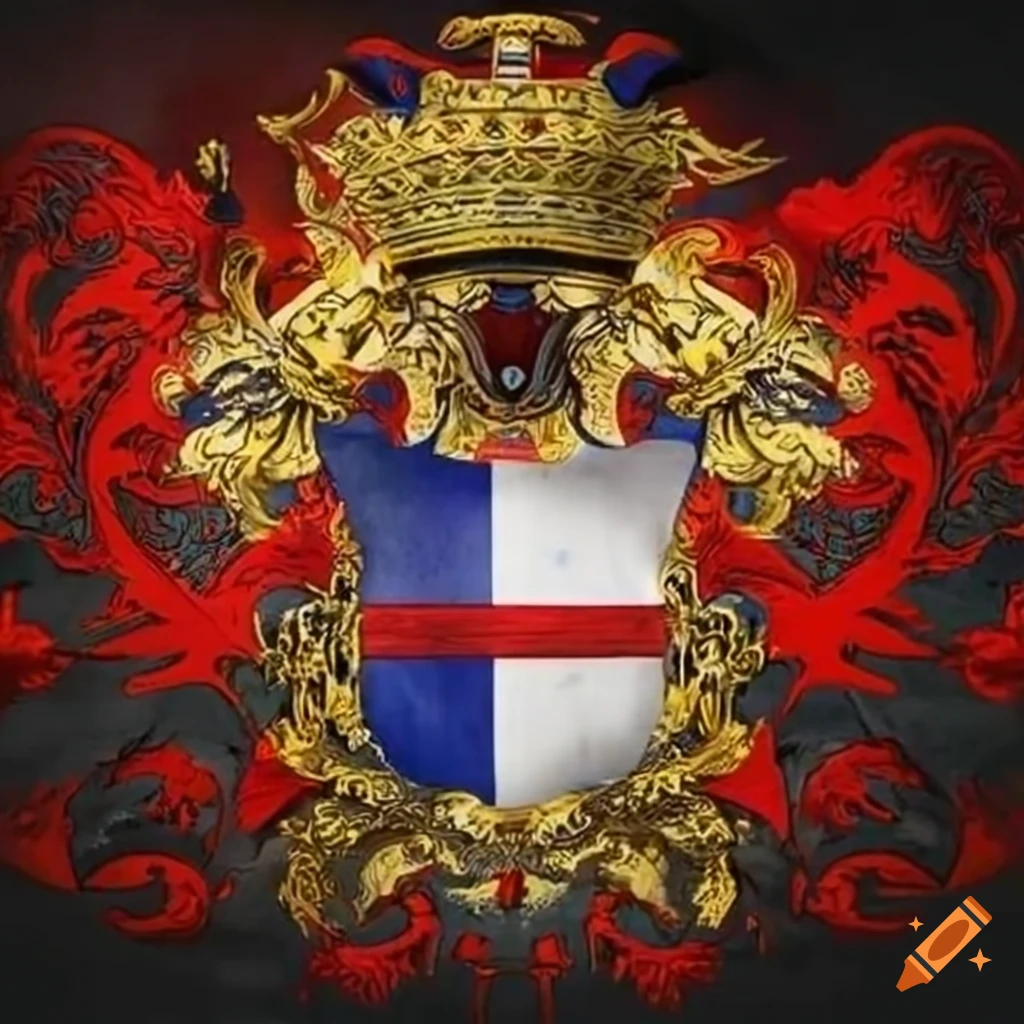 Blason de nation qui inspire victoire et entraide avec la france au ...