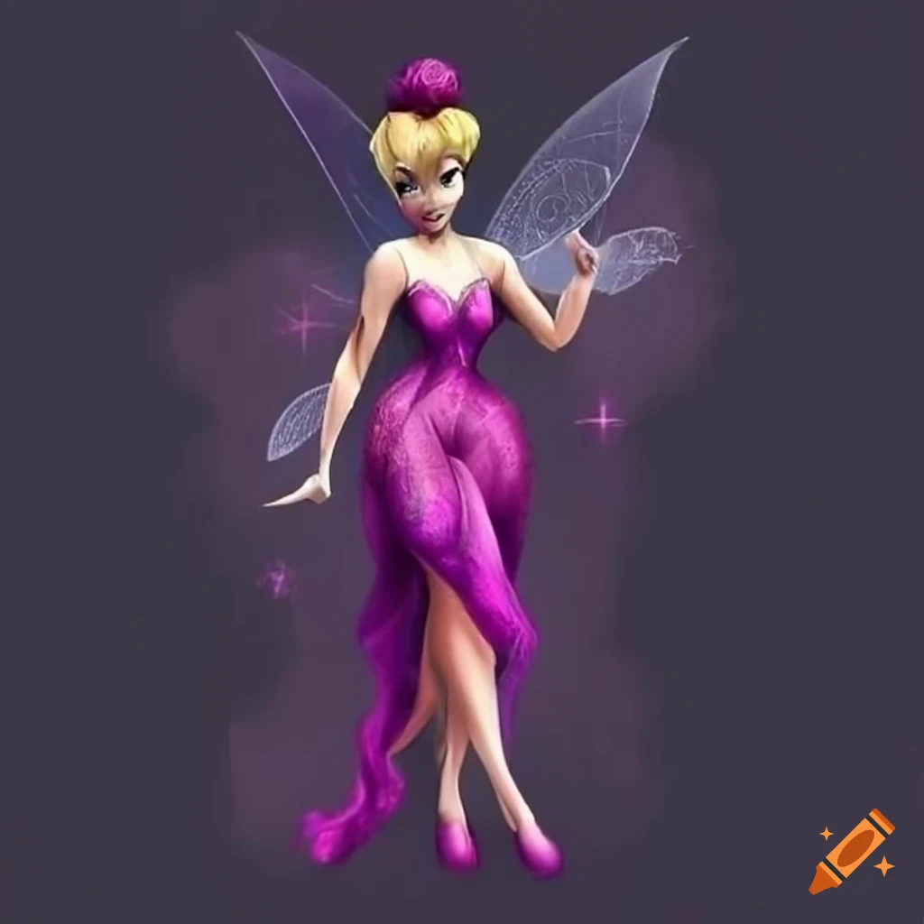 tinkerbell purple dress Tinker Bell Wallpaper