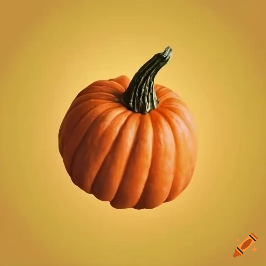 Pumpkin white background on Craiyon