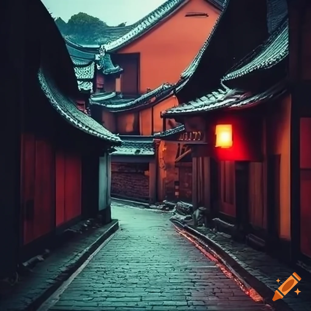 Ancient street of japan recreated in stunning detail