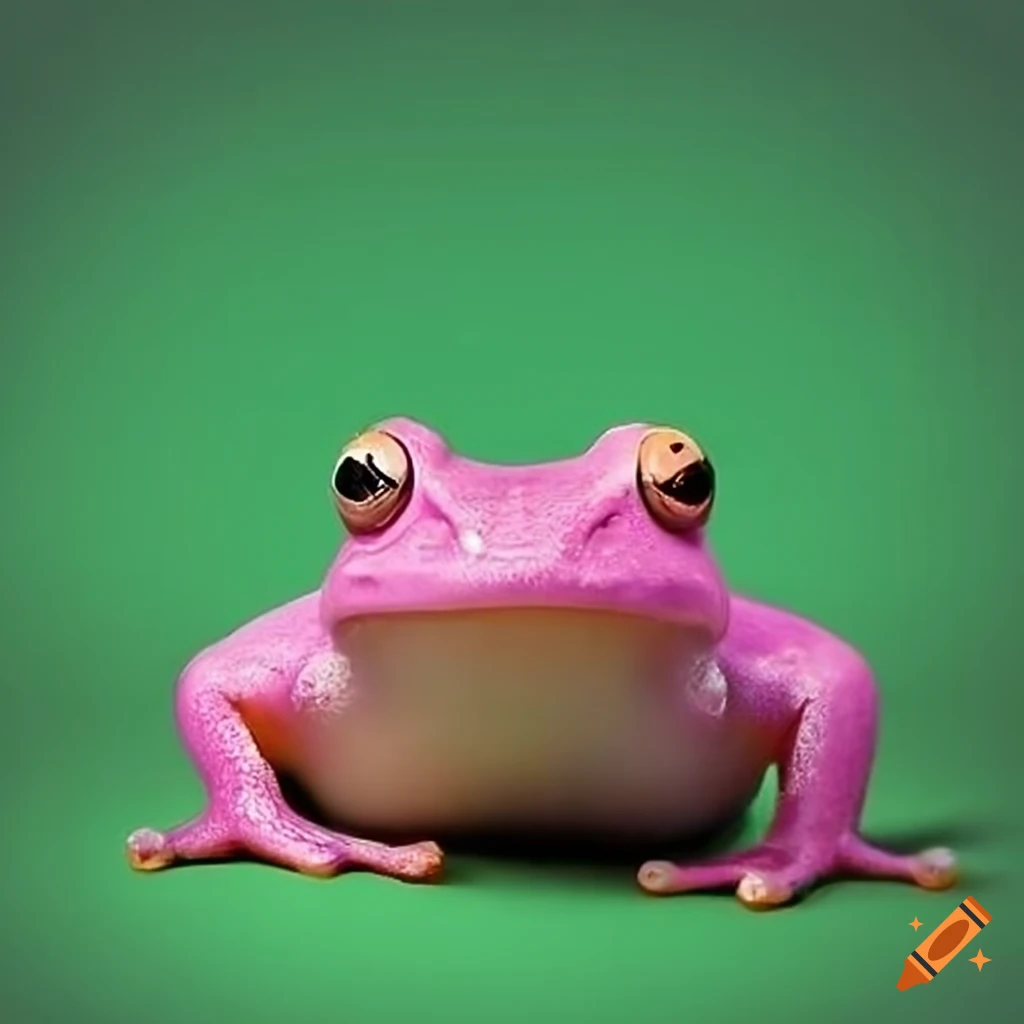 Pink frog on Craiyon