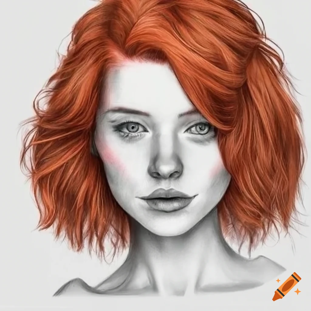 A highly detailed and hyper realistic drawing of a gorgeous woman