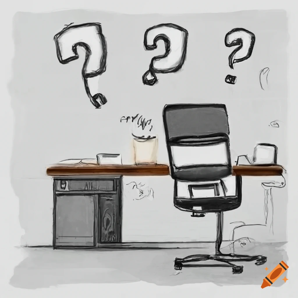 Virtual office questions on Craiyon