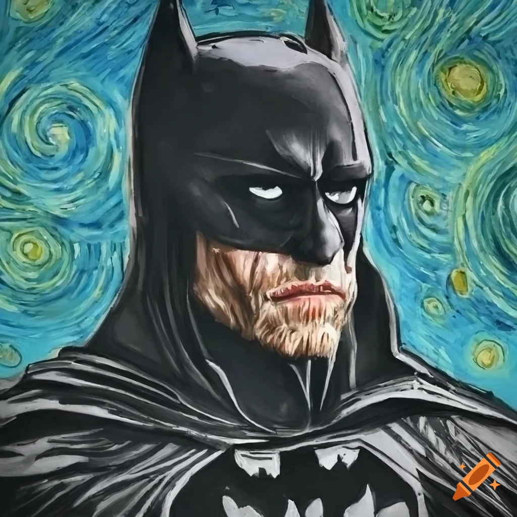 Batman in Van Gogh style