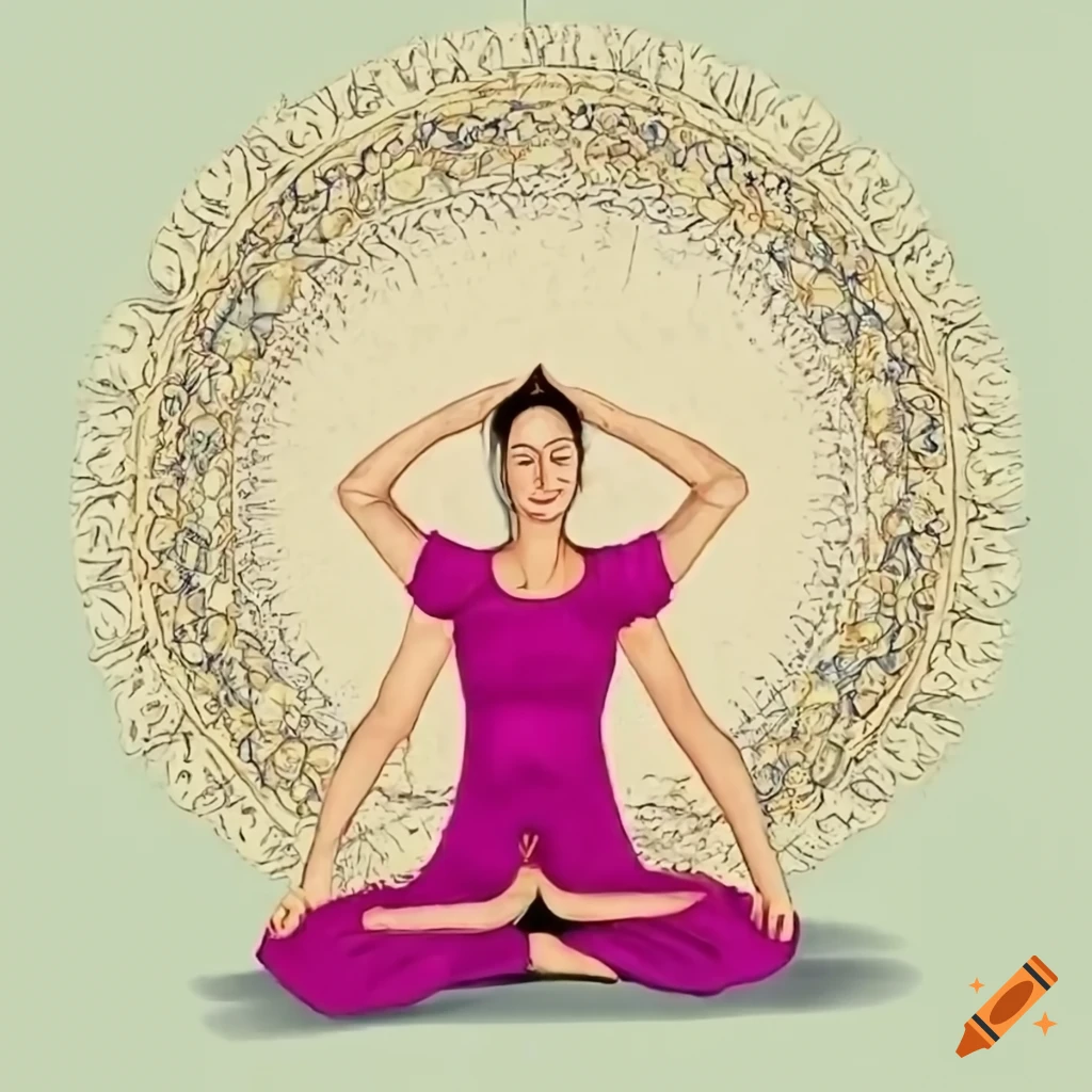 Woman Doing Yoga Drawing On Lined Paper Stock Illustration - Download Image  Now - Yoga, Pencil Drawing, Active Lifestyle - iStock