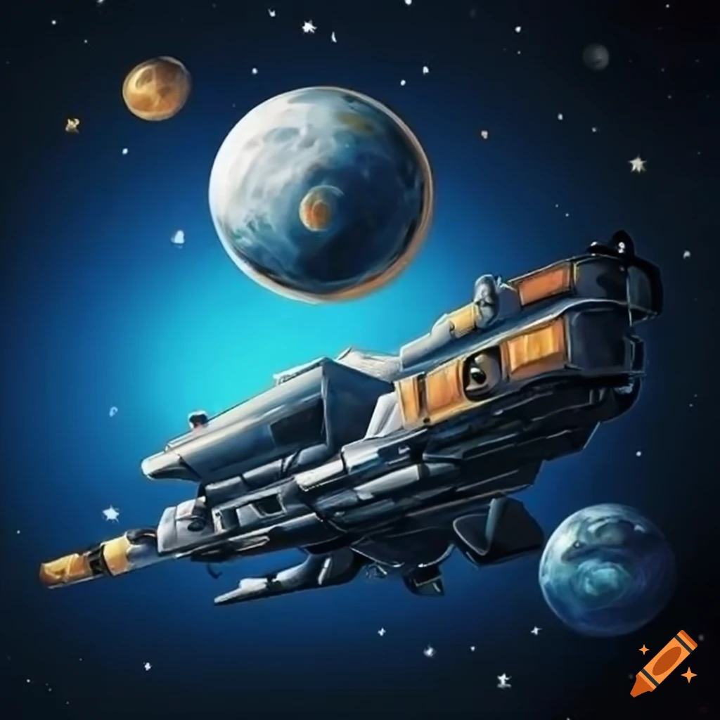 Spaceships on Craiyon