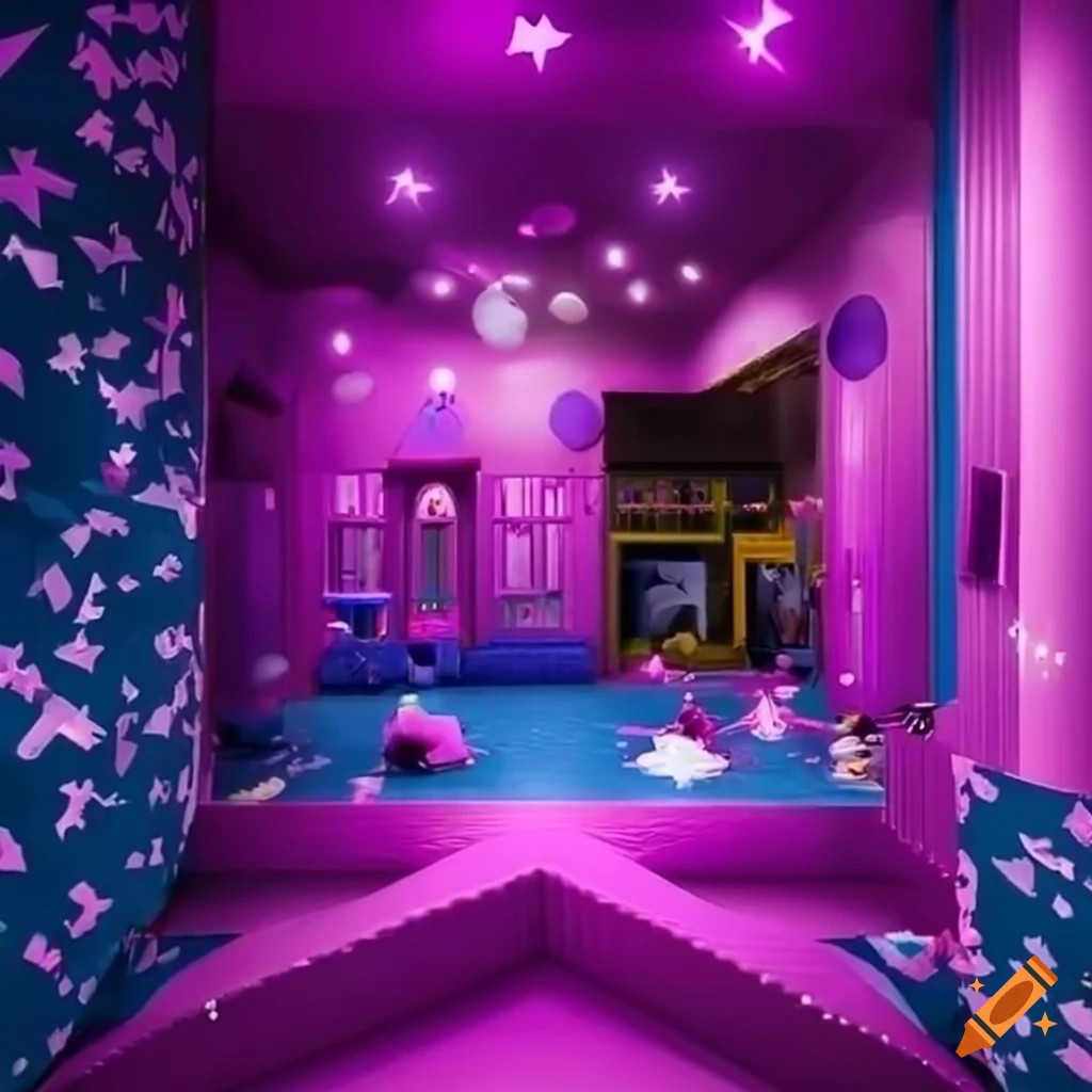 Glow in the dark stars ceiling decor on Craiyon