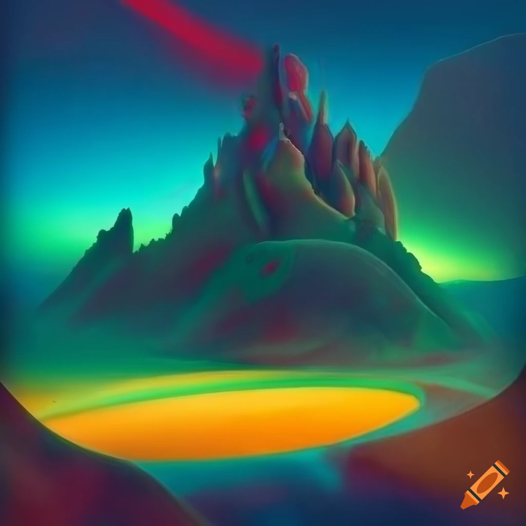 Cover art for a progressive rock album in the style of roger dean on ...