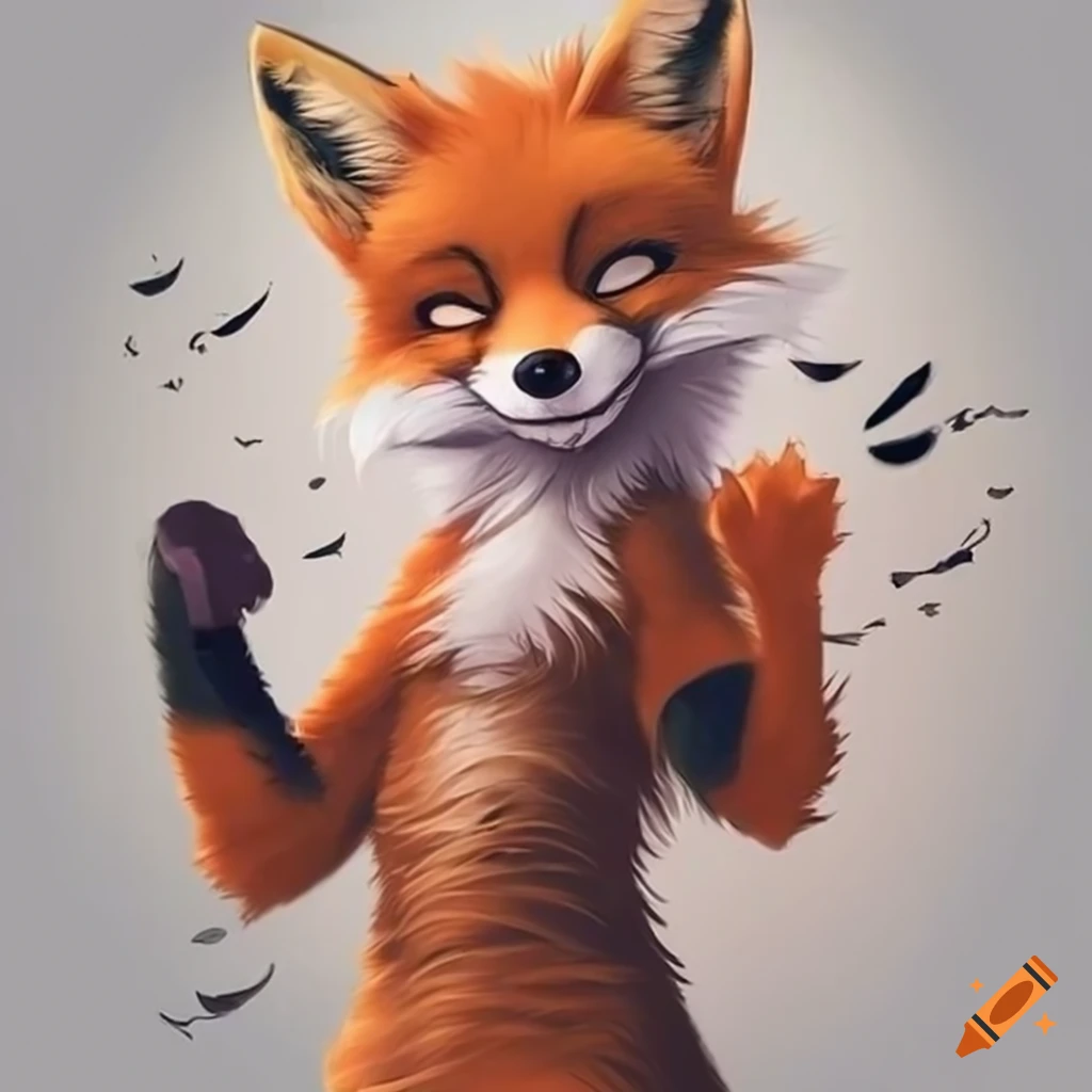 Furry fox on Craiyon