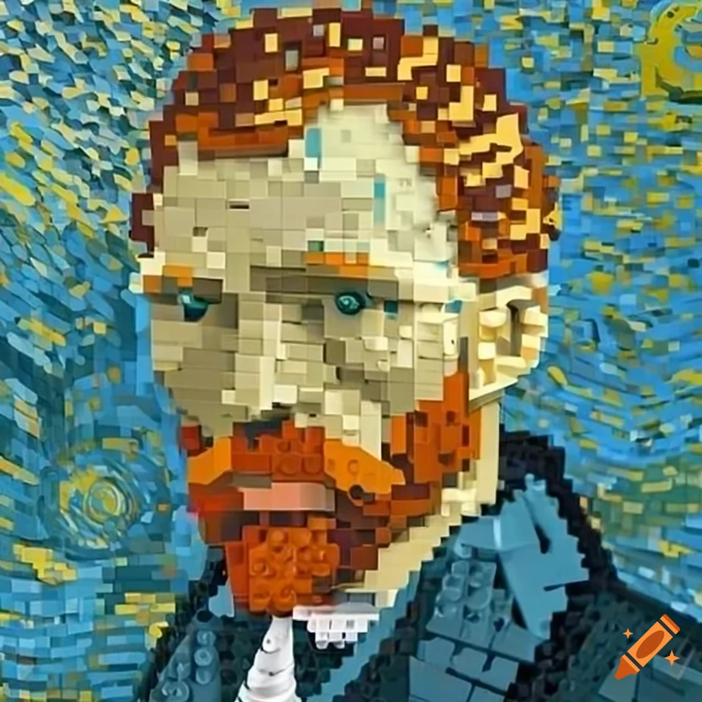 Lego - Self-Portrait by Vincent van Gogh
