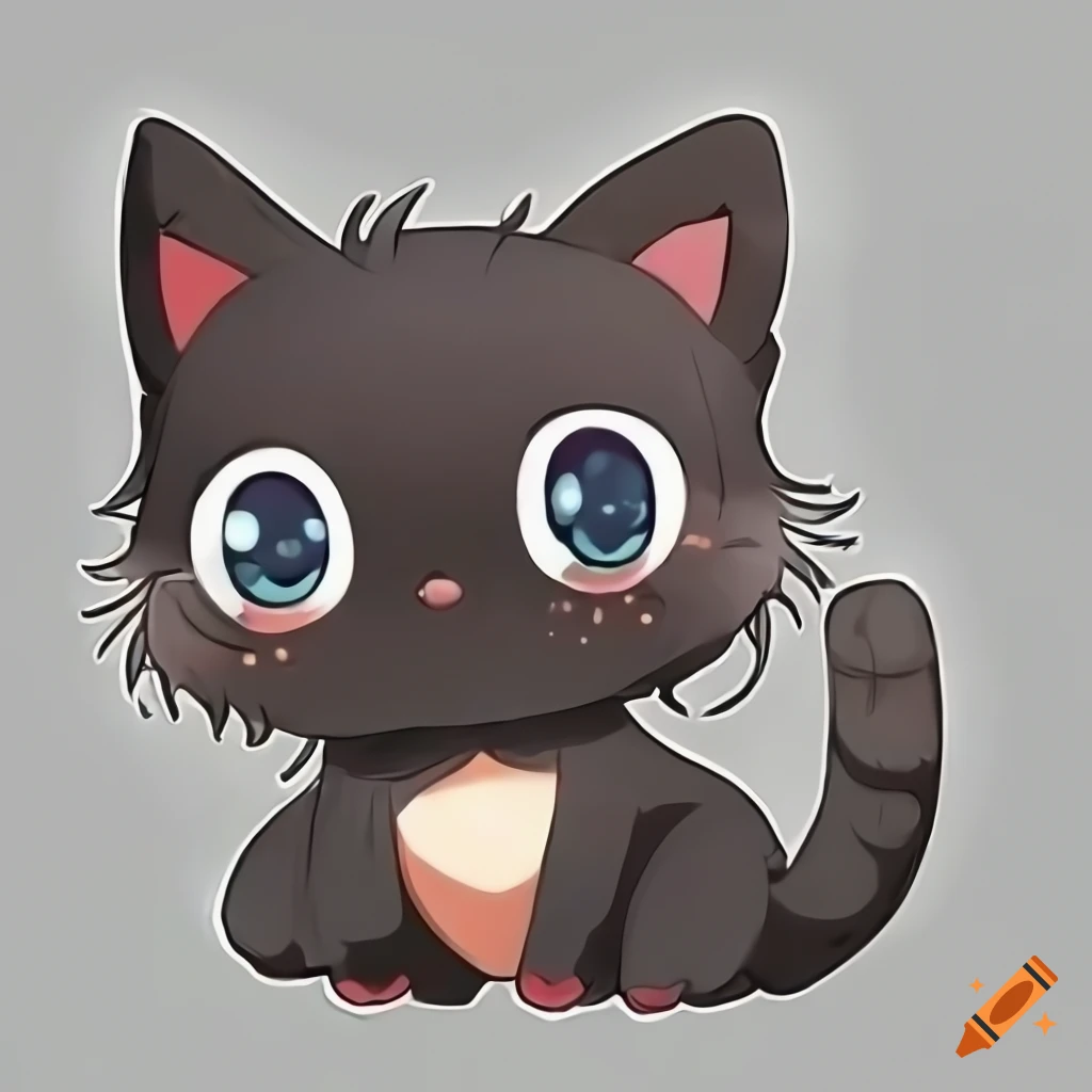Cute Sushi Cat Ramen Japanese Anime Kitten Manga' Sticker | Spreadshirt-demhanvico.com.vn