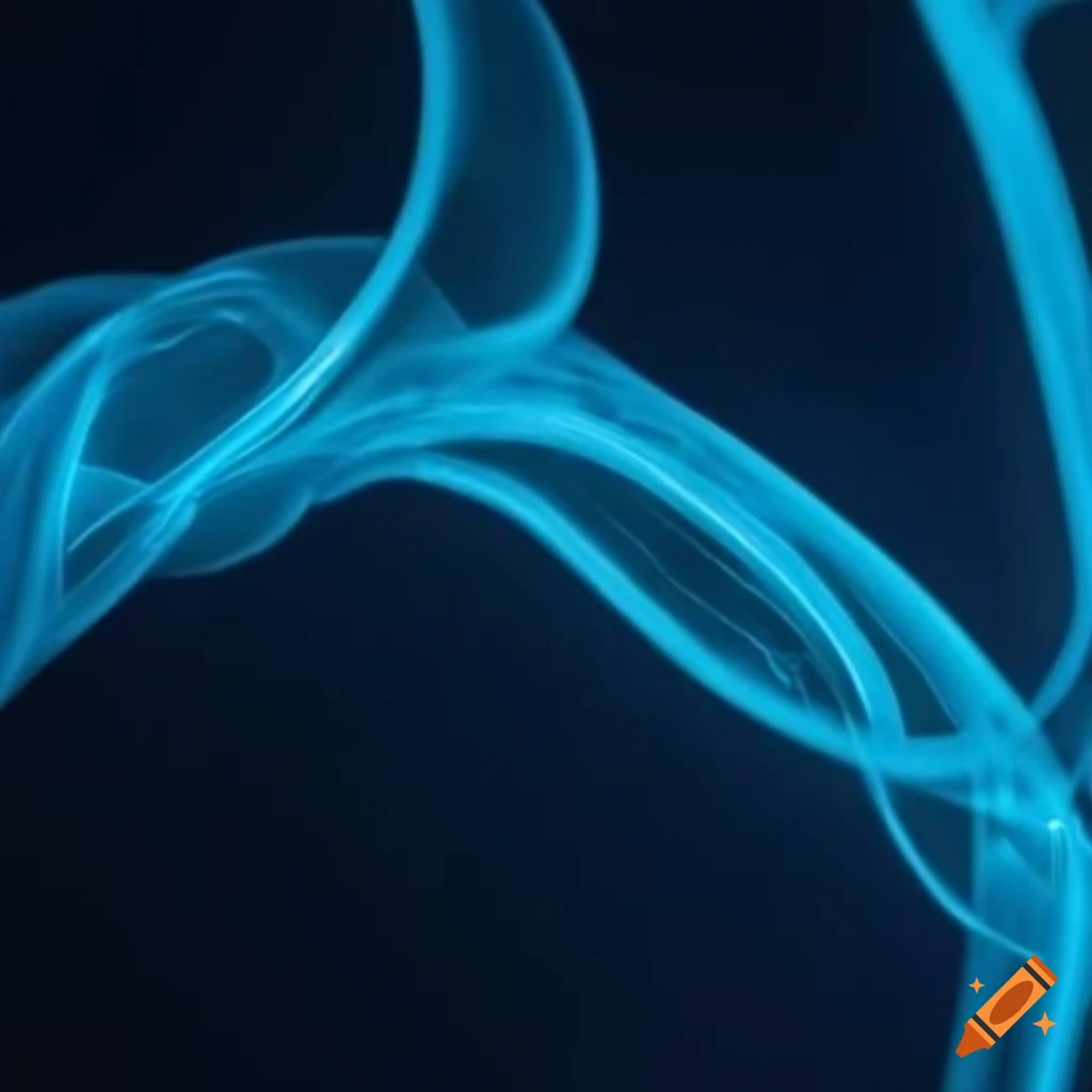 Abstract energy forcefield solid light barrier blueish glow transparent twisted