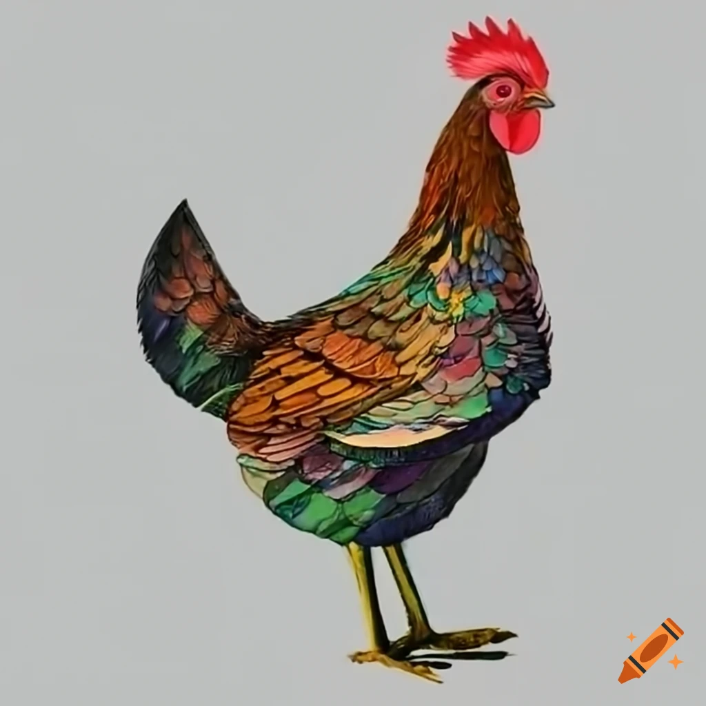 Hen Colouring Book Vector Images (over 140)