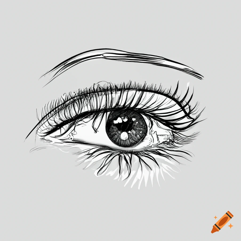 Drawing eyeball logo on Craiyon