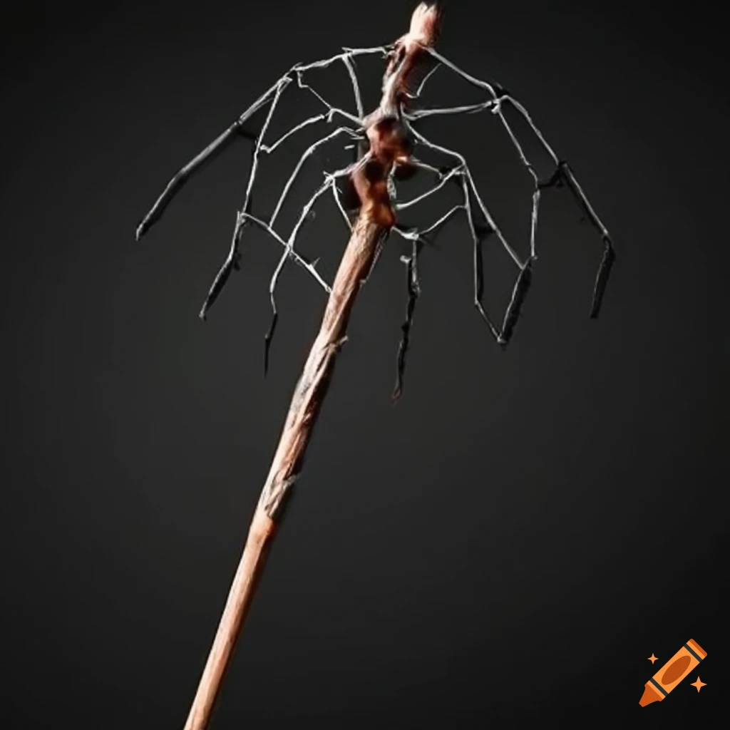 Spider staff on Craiyon