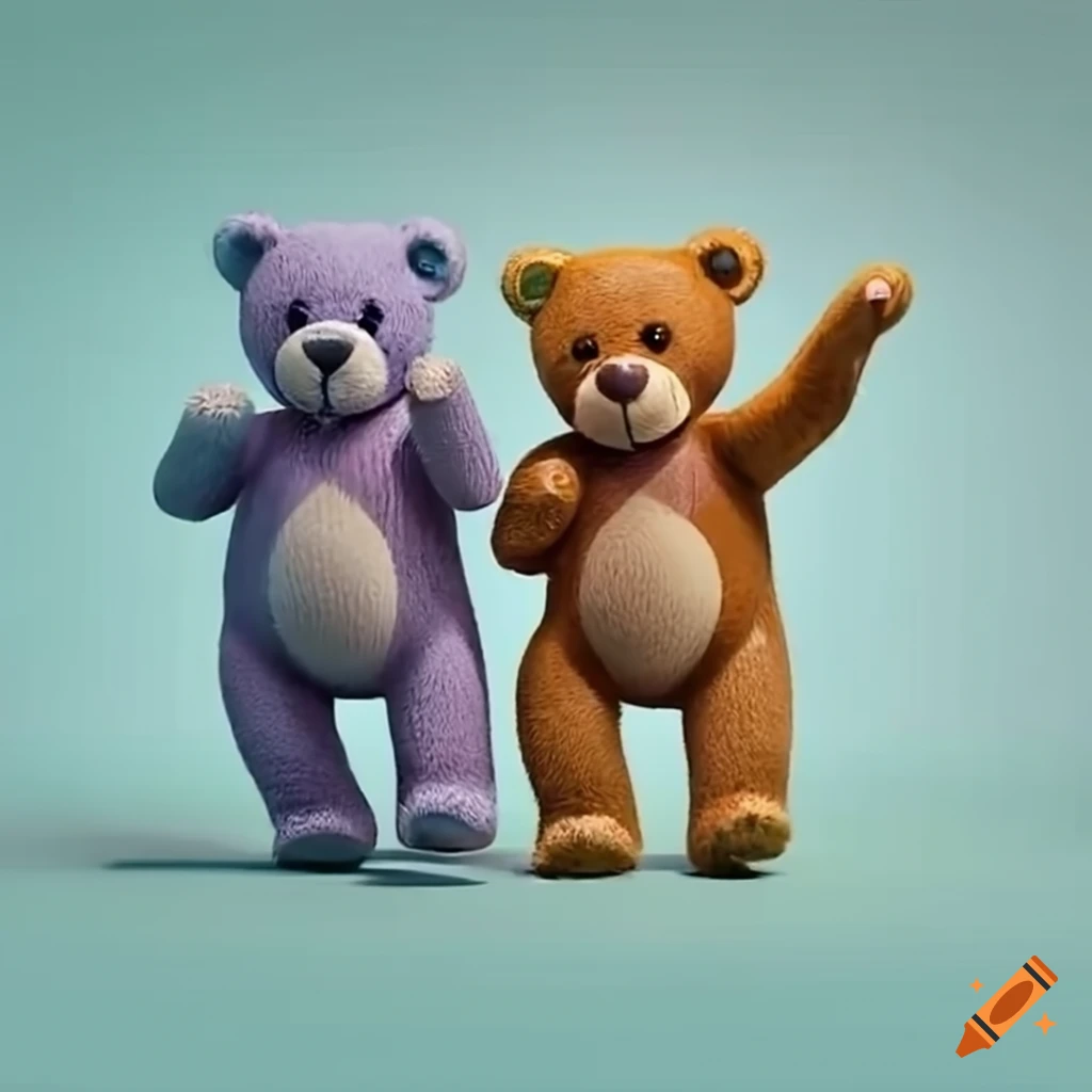 Affiche publicitaire d'un ours en peluche on Craiyon