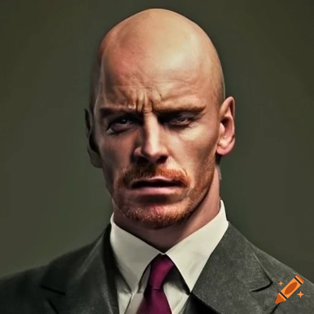 michael-fassbender-bald-as-lex-luthor-on-craiyon